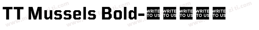 TT Mussels Bold字体转换